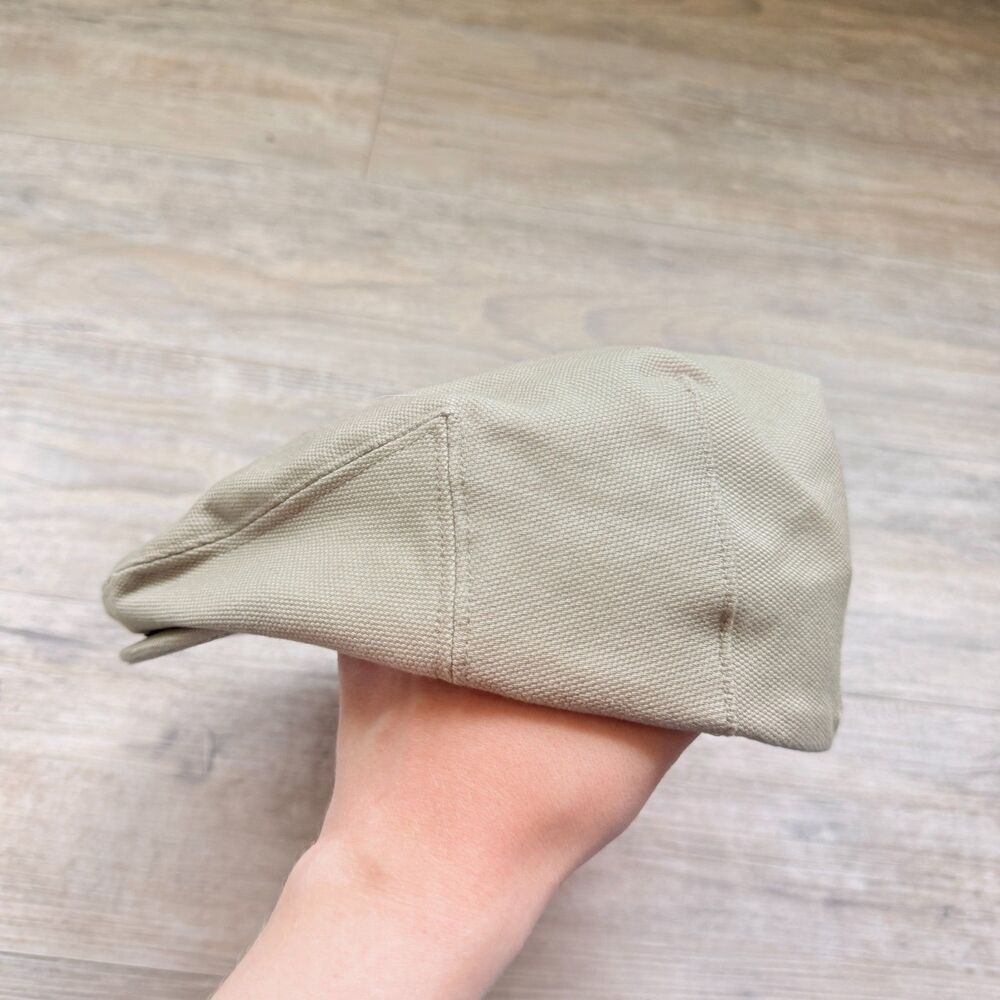Duluth Trading Men’s Cotton Ripstop Driver Cap Beige Flat Cap Newsboy Cabby